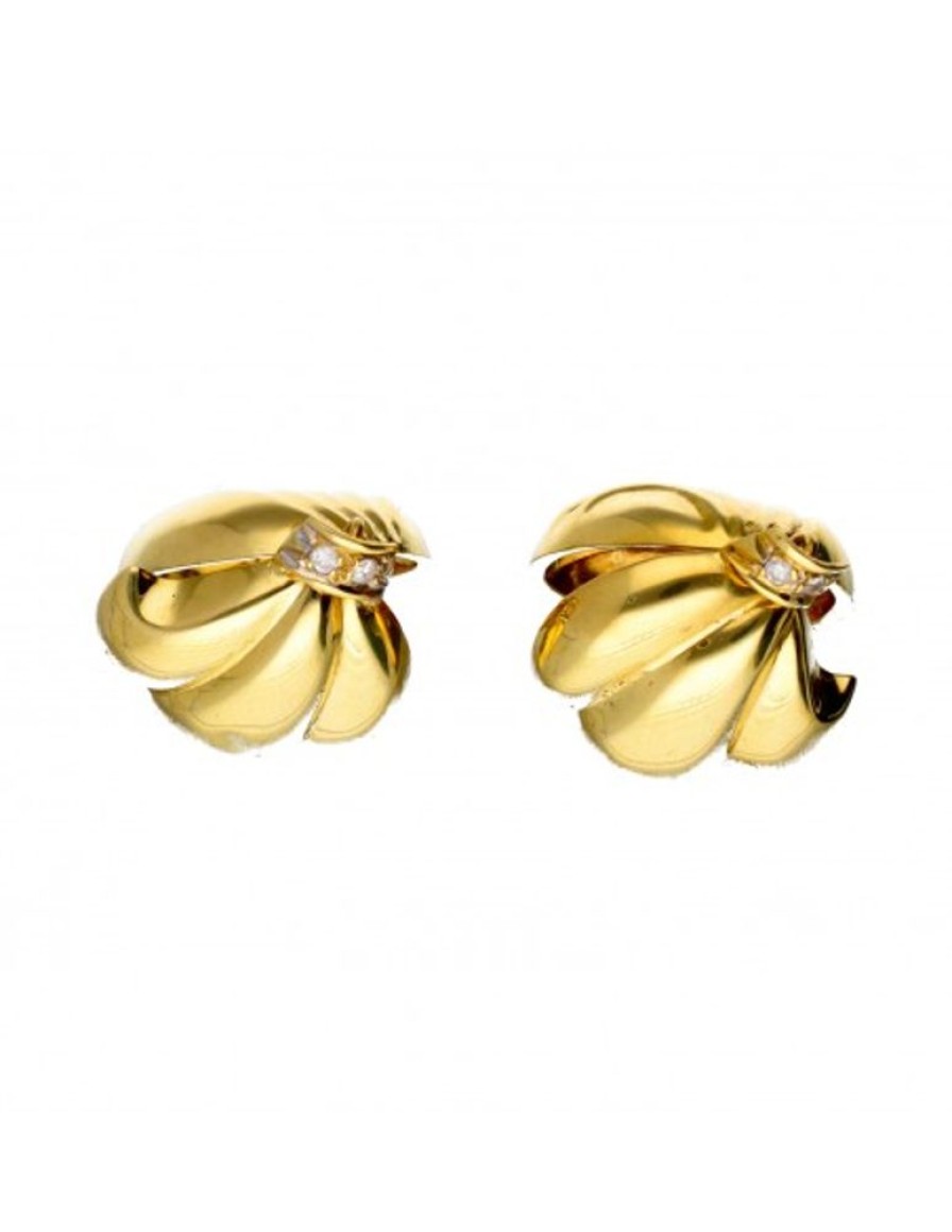 Pendientes Goya Compro Oro | Pendientes De Oro Amarillo 18 Kl Para Mujer Zirconita