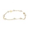 Pulseras Goya Compro Oro | 18 Quilates Oro, Oro Amarillo - Pulsera Tobillera Perlas