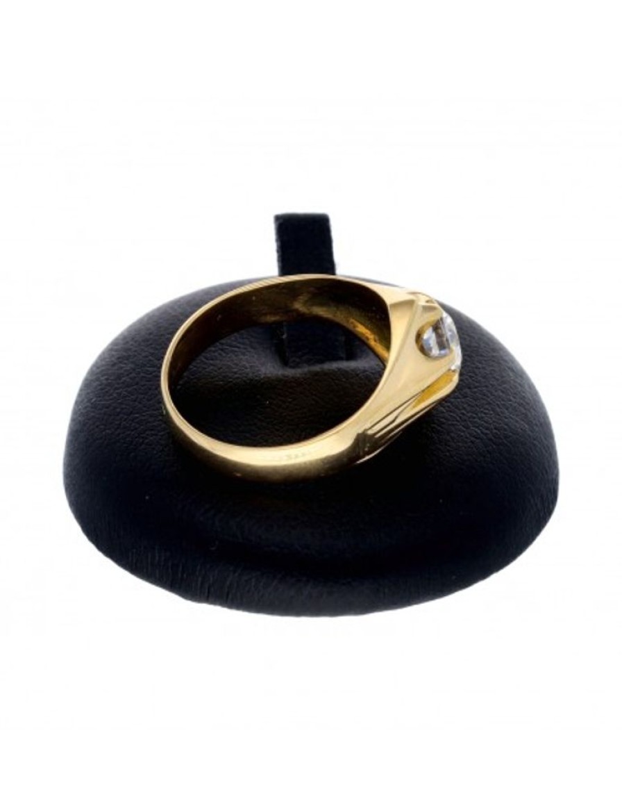 Anillos Goya Compro Oro | Solitario Con Zirconita Oro Amarillo 18Kl