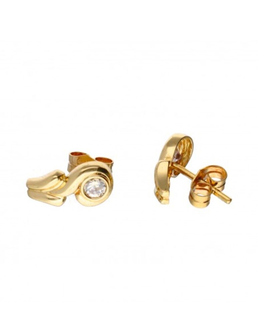 Pendientes Goya Compro Oro | Pendiente De Oro 18 Kl Zirconitas