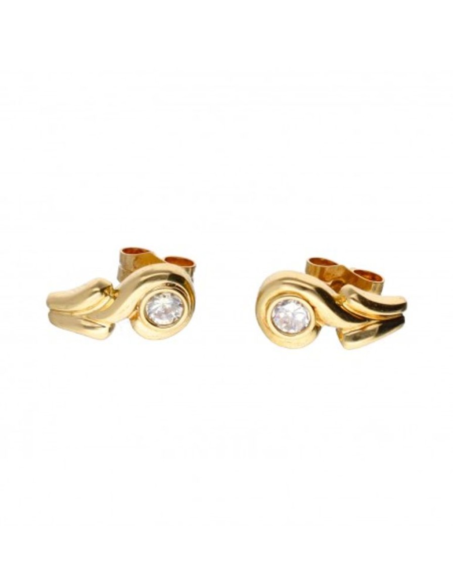 Pendientes Goya Compro Oro | Pendiente De Oro 18 Kl Zirconitas