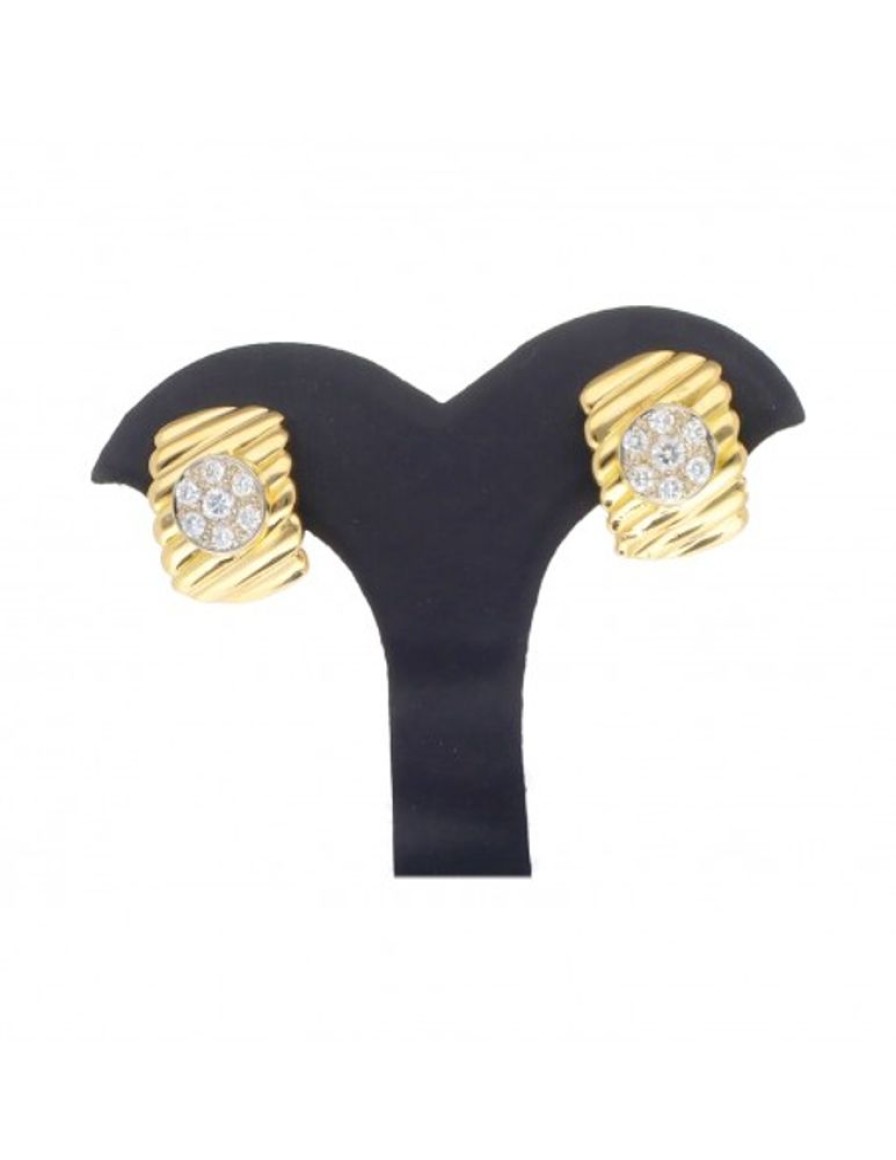 Pendientes Goya Compro Oro | Pendientes Con Brillantes Oro Amarillo 18Kl