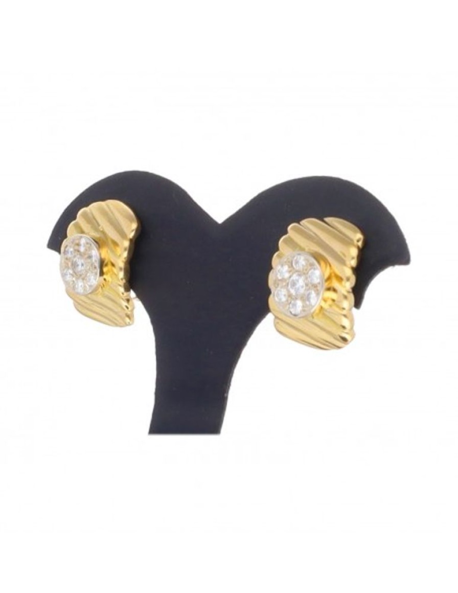 Pendientes Goya Compro Oro | Pendientes Con Brillantes Oro Amarillo 18Kl