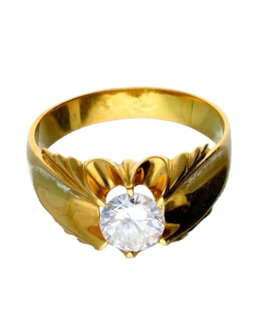 Anillos Goya Compro Oro | Anillo De Oro 18 Kl Zirconita