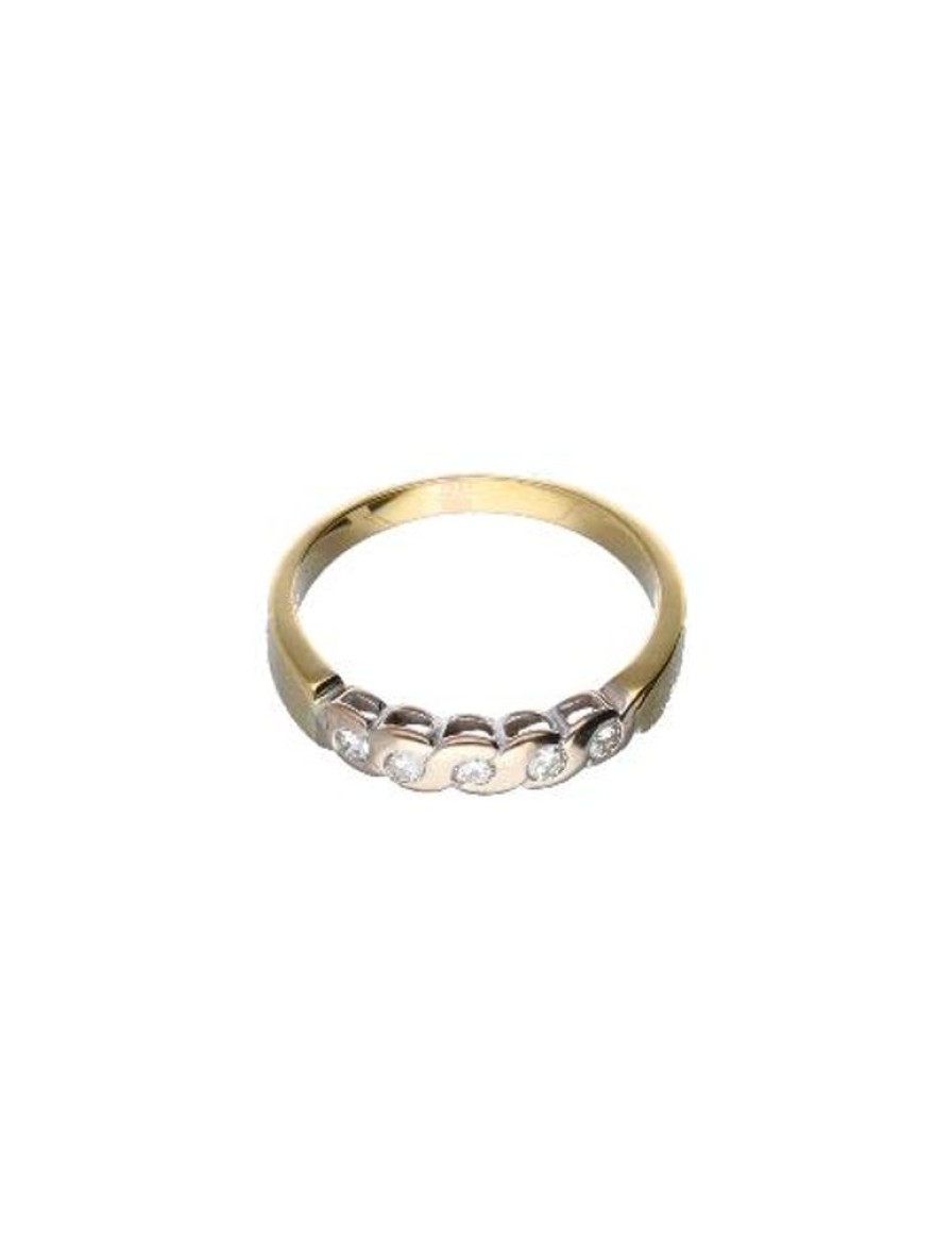 Anillos Goya Compro Oro | 18 Quilates Oro, Oro Amarillo, Oro Blanco - Anillo - 0.02 Ct Diamantes