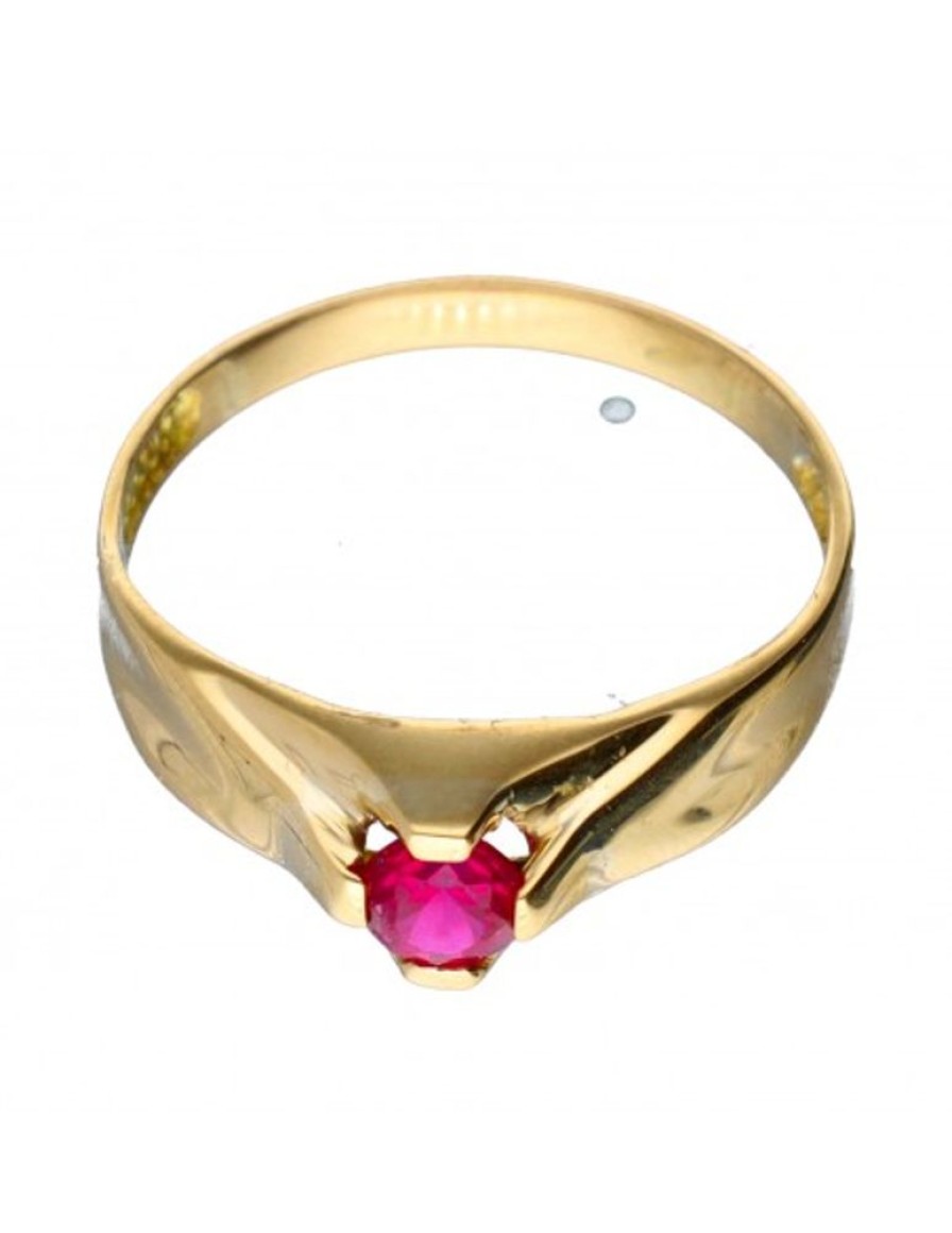 Anillos Goya Compro Oro | Anillo De Oro 18 Kl Con Amatista