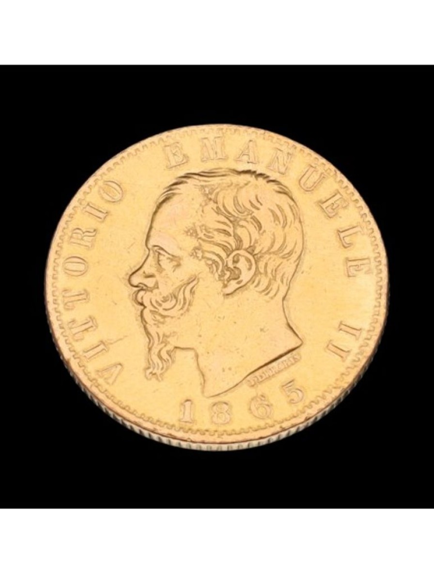 Oro Goya Compro Oro | Moneda Vittorio Emanuele Ii 1865 Oro Amarillo 22Kl