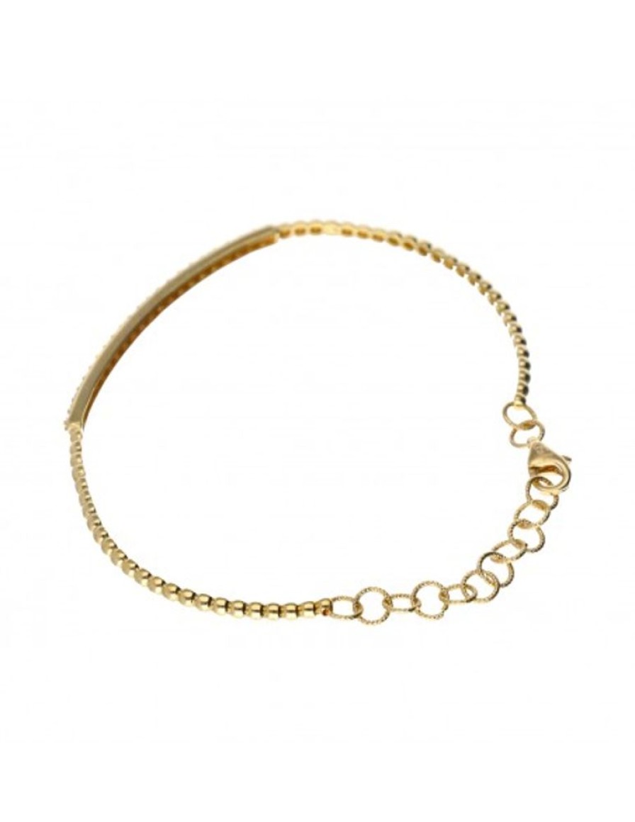 Pulseras Goya Compro Oro | Pulsera De Oro 18 Kl Para Mujer Zirconitas