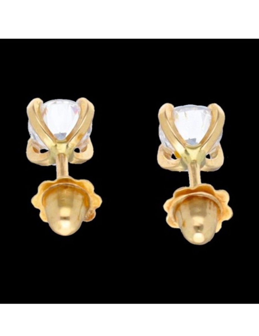 Pendientes Goya Compro Oro | Pendientes Con Zirconitas Oro Amarillo 18Kl