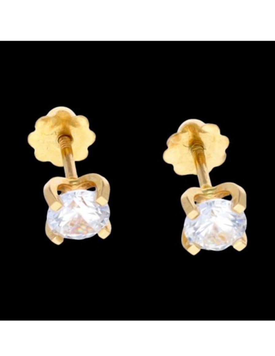 Pendientes Goya Compro Oro | Pendientes Con Zirconitas Oro Amarillo 18Kl