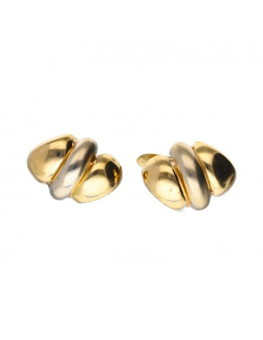 Pendientes Goya Compro Oro | Pendientes De Oro Amarillo Y Blanco 18 Kl