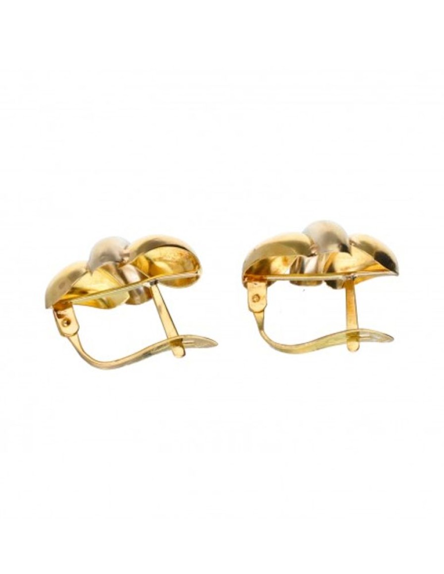 Pendientes Goya Compro Oro | Pendientes De Oro Amarillo Y Blanco 18 Kl