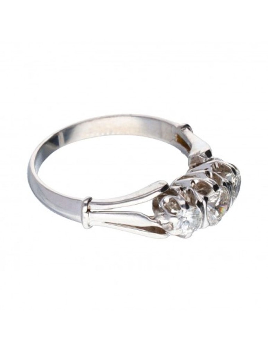 Anillos Goya Compro Oro | 18 Quilates Oro, Oro Blanco - Anillo - 0.32 Ct Diamante - Diamantes