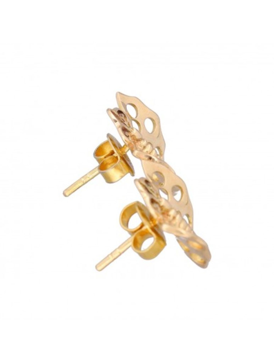 Pendientes Goya Compro Oro | Pendientes De Diseno Mariposa Oro Amarillo 18 Kl