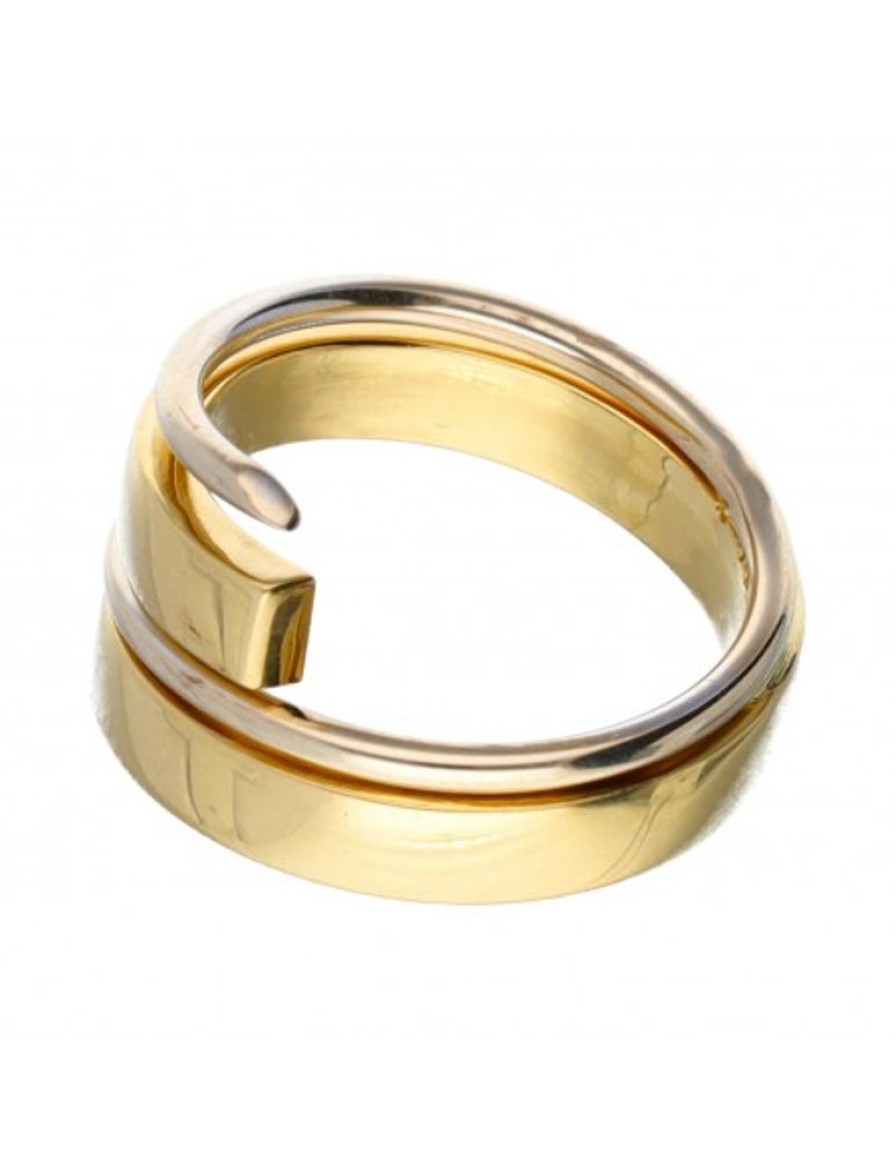 Anillos Goya Compro Oro | Anillo De Oro Y Oro Blanco 18 Kl Para Mujer