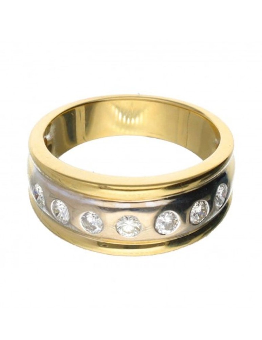 Anillos Goya Compro Oro | 18 Quilates Oro, Oro Amarillo, Oro Blanco - Anillo - 0.03 Ct Diamante