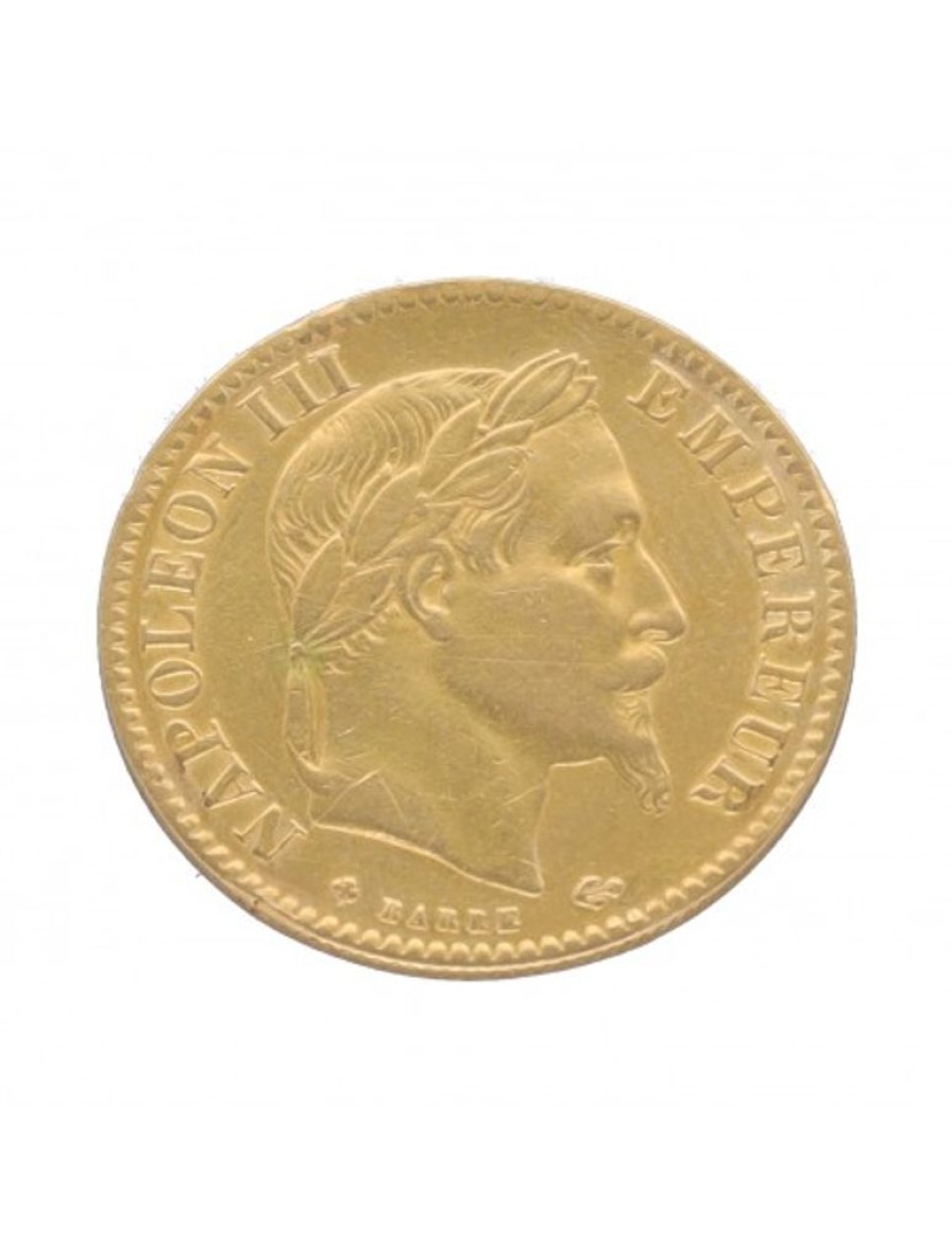 Oro Goya Compro Oro | Francia Moneda Oro 10 Francos Napoleon Iii Corona Oro Amarillo 22Kl