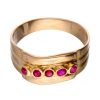 Anillos Goya Compro Oro | 18 Quilates Oro, Oro Amarillo - Anillo - 0.02 Ct Granate