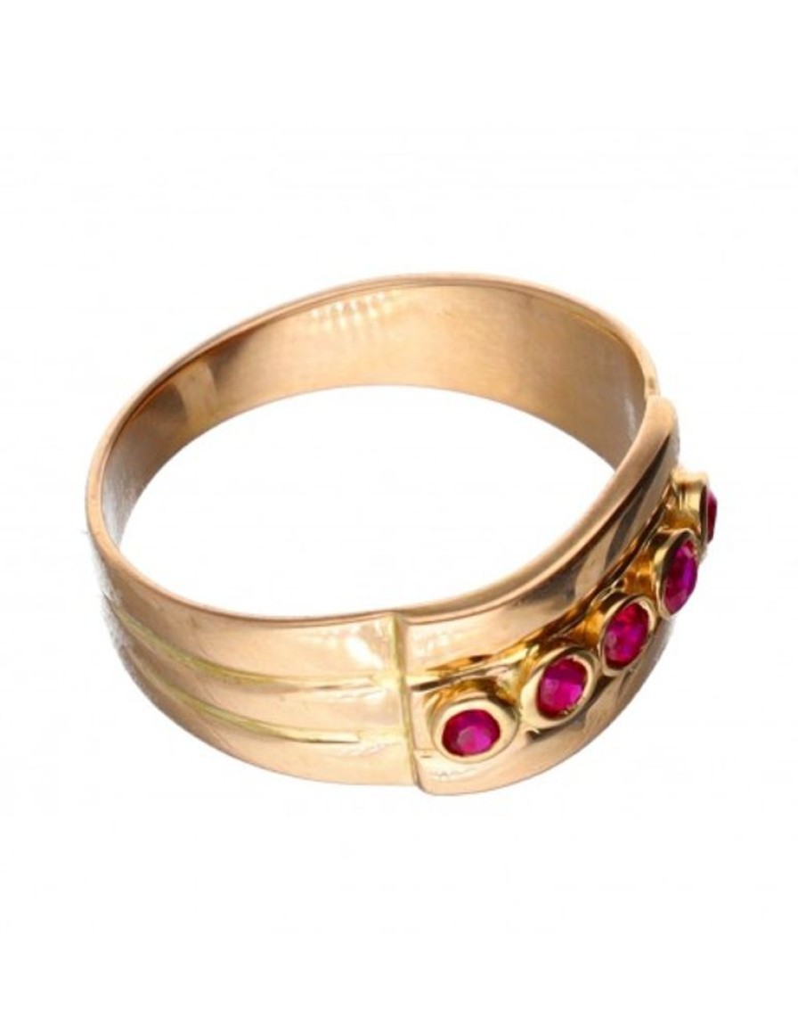 Anillos Goya Compro Oro | 18 Quilates Oro, Oro Amarillo - Anillo - 0.02 Ct Granate