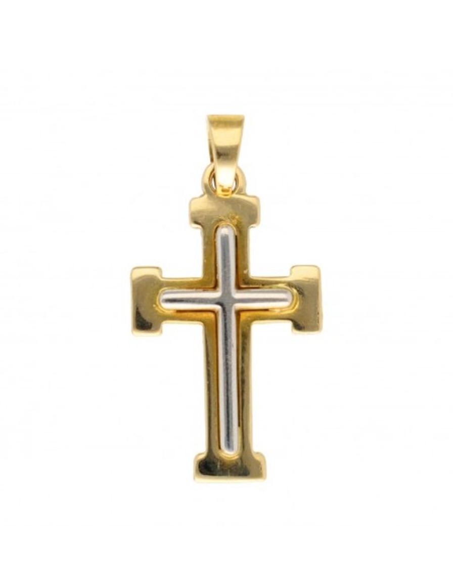 Colgantes Goya Compro Oro | Colgante Religioso De Oro Y Oro Blanco 18 Kl