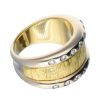 Anillos Goya Compro Oro | Anillo Con Brillantes Oro Blanco Y Amarillo 18Kl