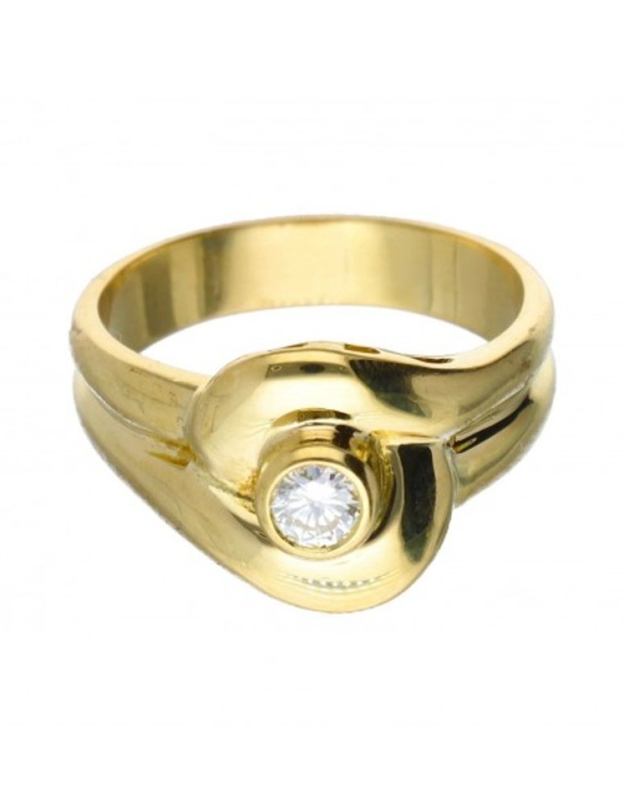 Anillos Goya Compro Oro | 18 Quilates Oro, Oro Amarillo - Anillo - 0.12 Ct Diamante