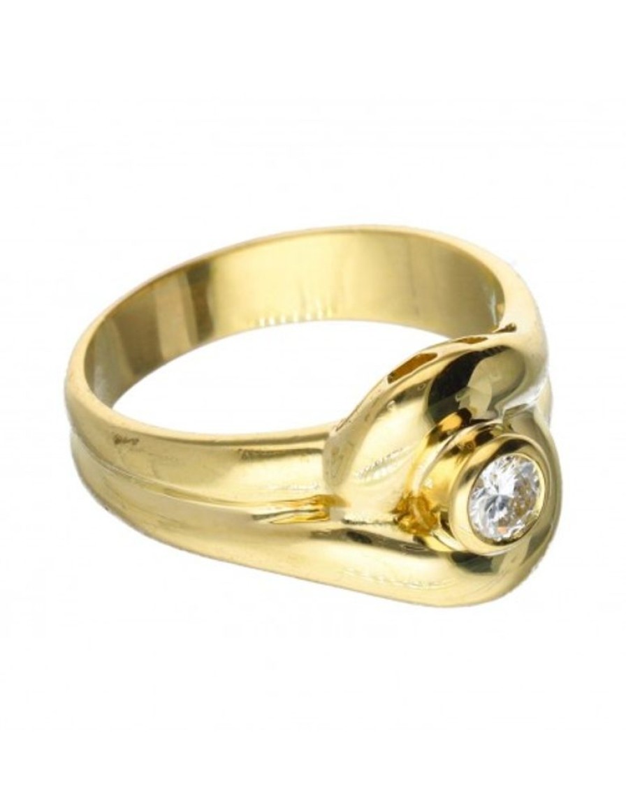 Anillos Goya Compro Oro | 18 Quilates Oro, Oro Amarillo - Anillo - 0.12 Ct Diamante