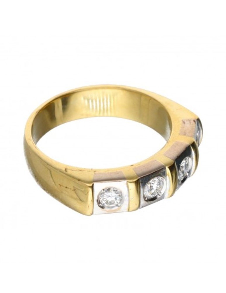 Anillos Goya Compro Oro | 18 Quilates Oro, Oro Amarillo, Oro Blanco - Anillo - 0.08 Ct Diamantes