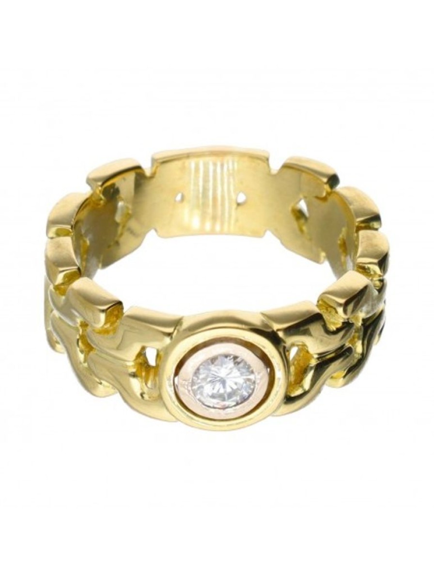 Anillos Goya Compro Oro | 18 Quilates Oro, Oro Amarillo - Anillo - 0.16 Ct Diamante