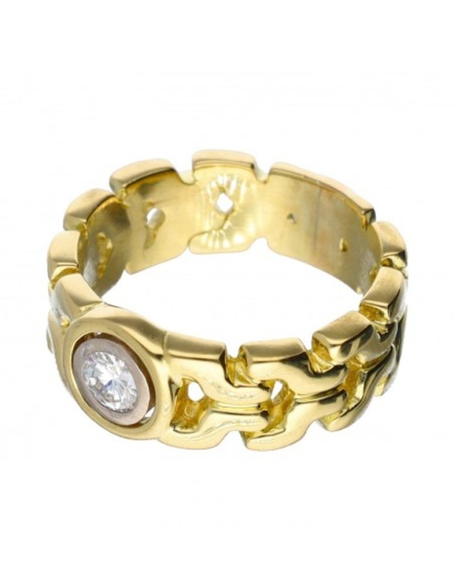 Anillos Goya Compro Oro | 18 Quilates Oro, Oro Amarillo - Anillo - 0.16 Ct Diamante