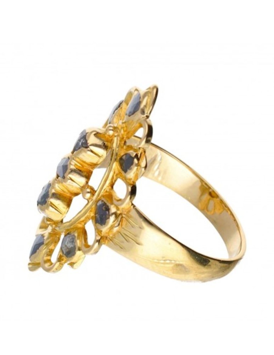 Anillos Goya Compro Oro | 18 Quilates Oro, Oro Amarillo - Anillo - 0.04 Ct Zafiro