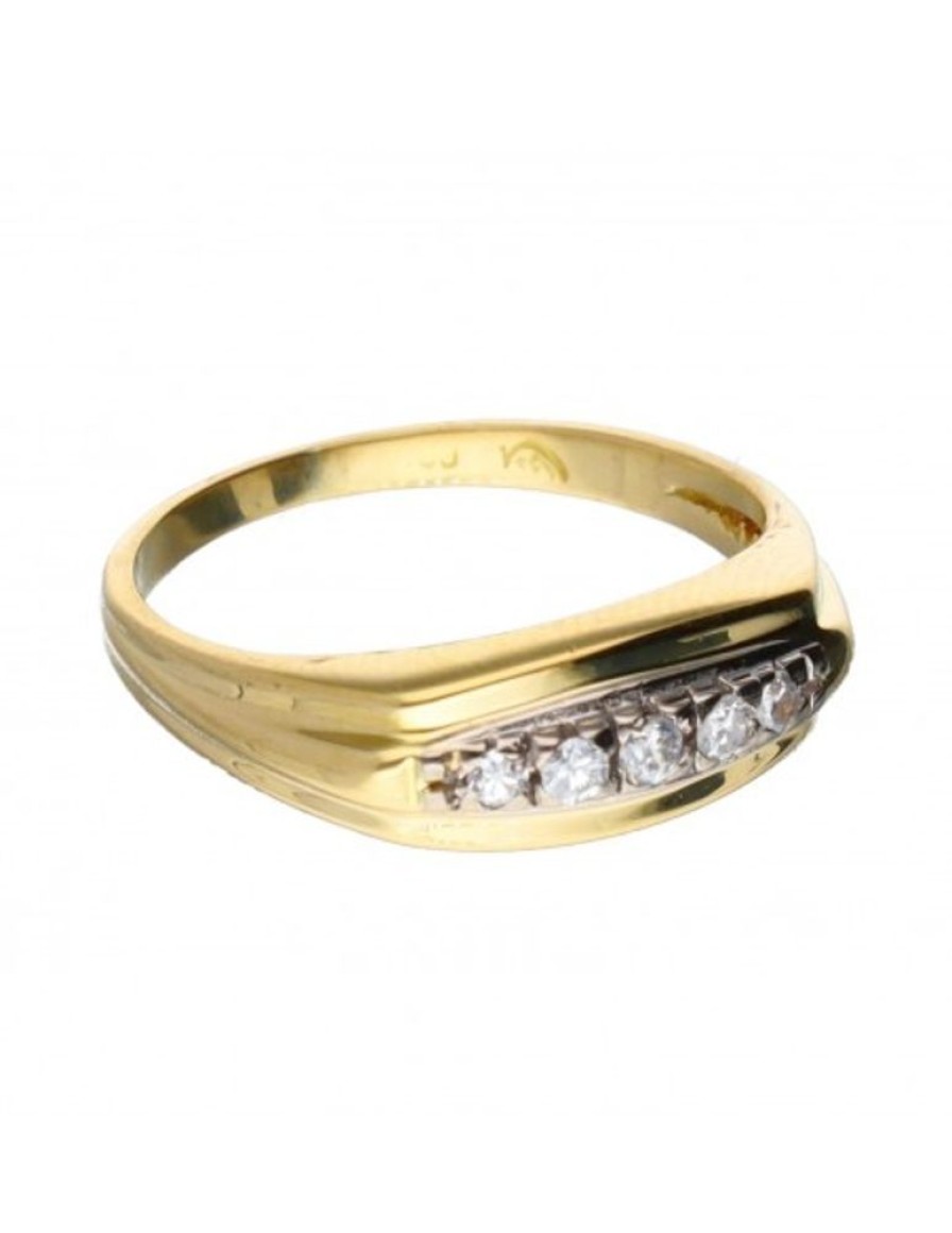 Anillos Goya Compro Oro | 18 Quilates Oro, Oro Amarillo - Anillo - 0.01 Ct Diamante