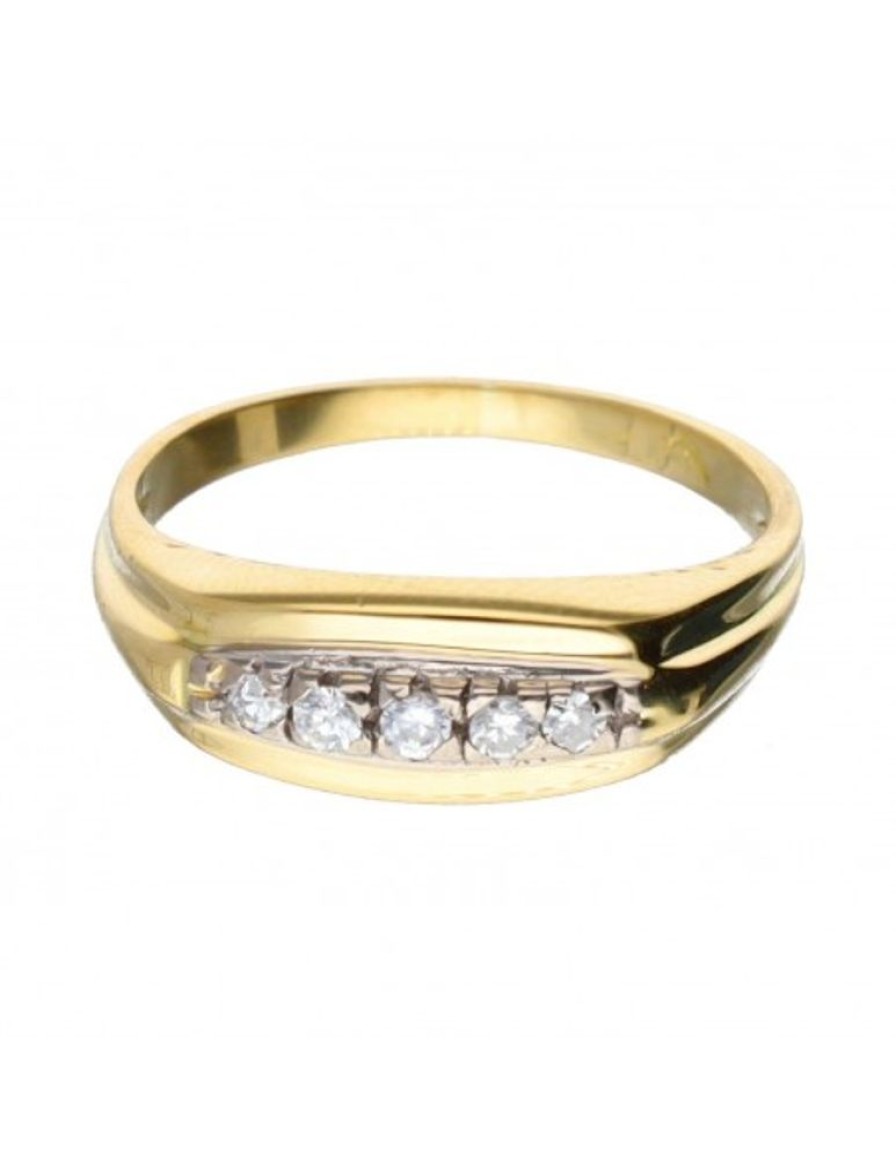 Anillos Goya Compro Oro | 18 Quilates Oro, Oro Amarillo - Anillo - 0.01 Ct Diamante