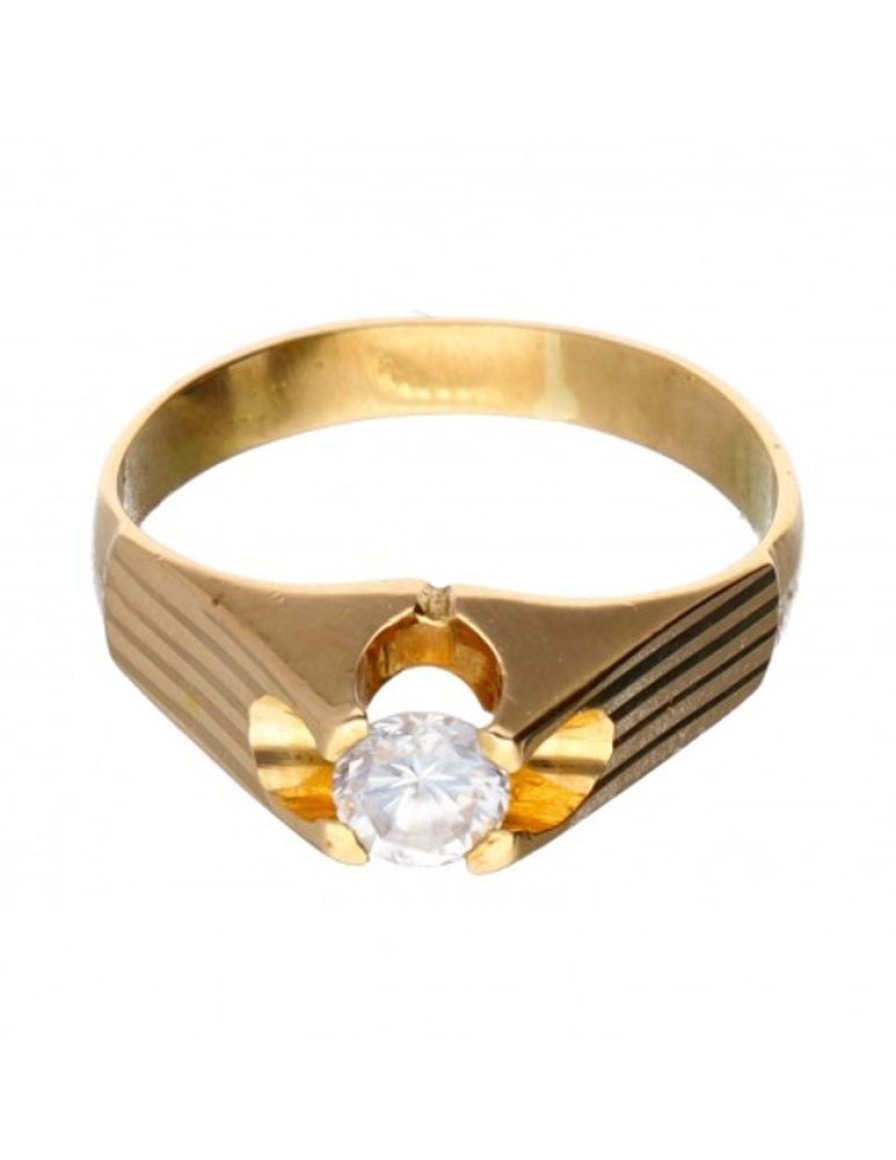 Anillos Goya Compro Oro | Anillo De Oro 18 Kl Zirconita