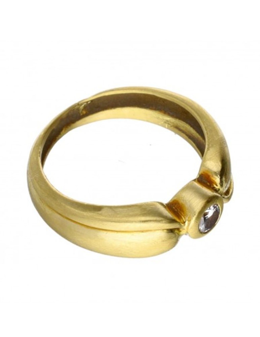 Anillos Goya Compro Oro | 18 Quilates Oro, Oro Amarillo - Anillo - 0.12 Ct Diamante