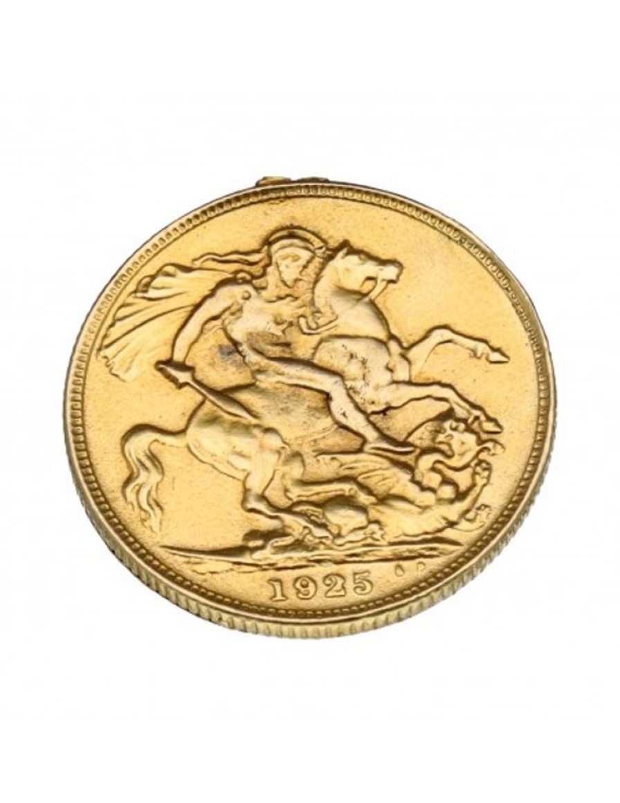 Oro Goya Compro Oro | Africa Sur - 1925 - Moneda Circulacion, 1 Soberano 1925 / George V Oro Amarillo 22Kl