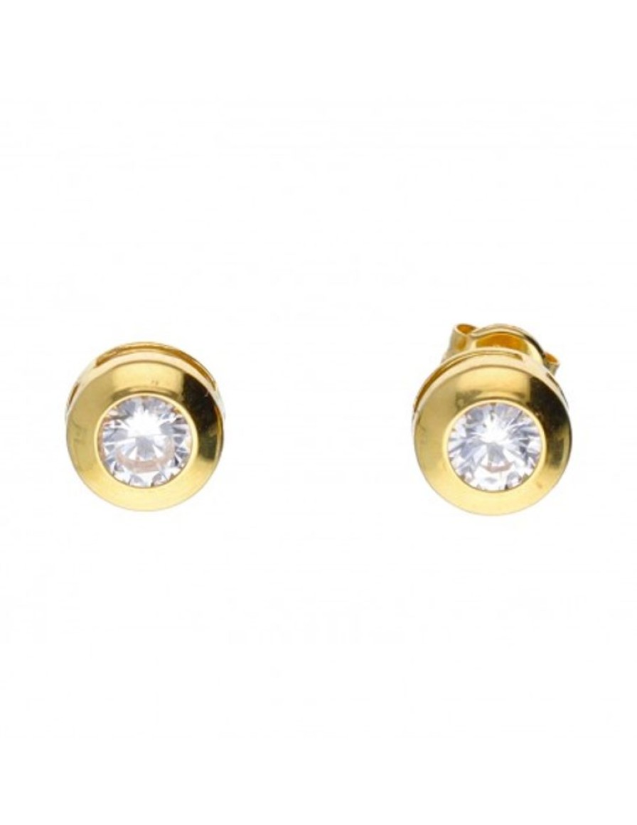 Pendientes Goya Compro Oro | Pendientes De Oro 18 Kl Zirconita