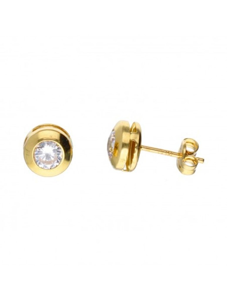 Pendientes Goya Compro Oro | Pendientes De Oro 18 Kl Zirconita