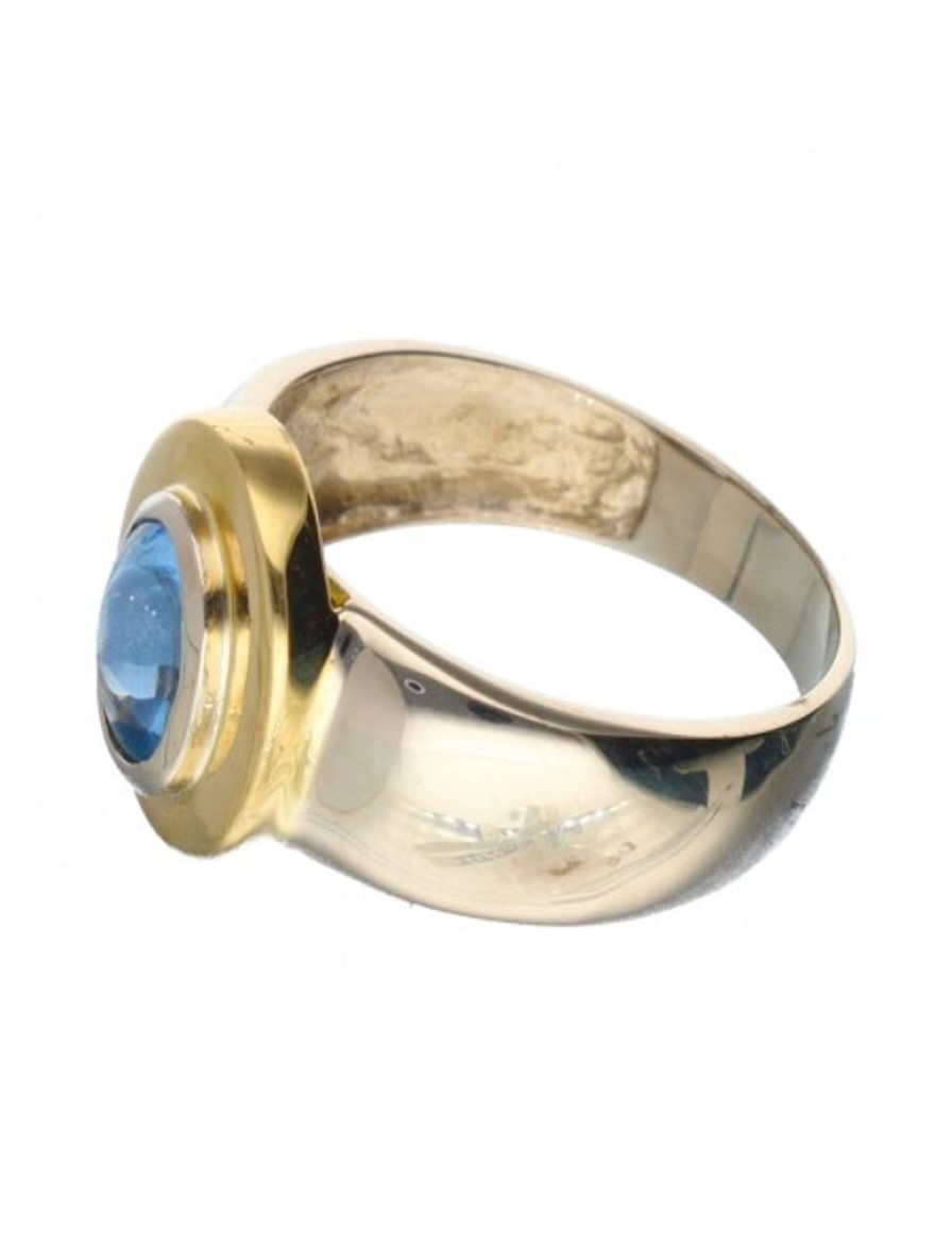 Anillos Goya Compro Oro | 18 Quilates Oro, Oro Amarillo - Anillo - Aguamarina