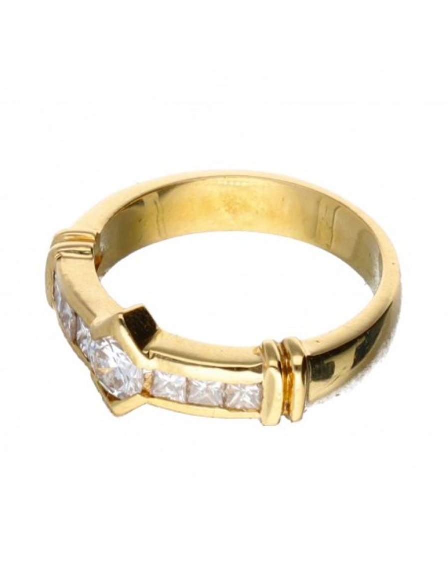 Anillos Goya Compro Oro | Anillo De Oro 18 Kl Con Diamantes