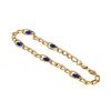 Pulseras Goya Compro Oro | 18 Quilates Oro, Oro Amarillo - Pulsera Tobillera - 0.39 Ct Zafiro