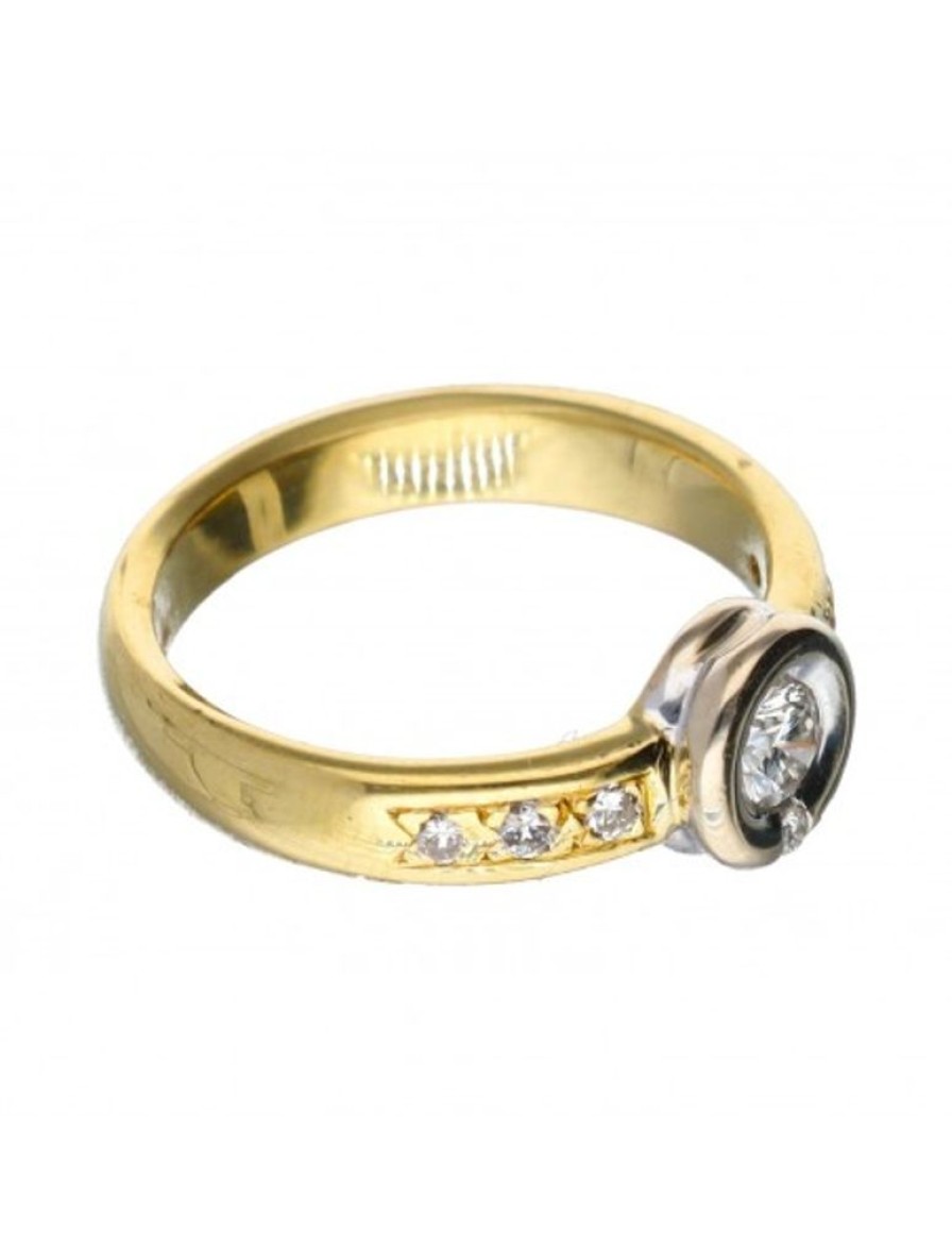 Anillos Goya Compro Oro | 18 Quilates Oro, Oro Amarillo, Oro Blanco - Anillo - 0.18 Ct Diamante - Diamantes