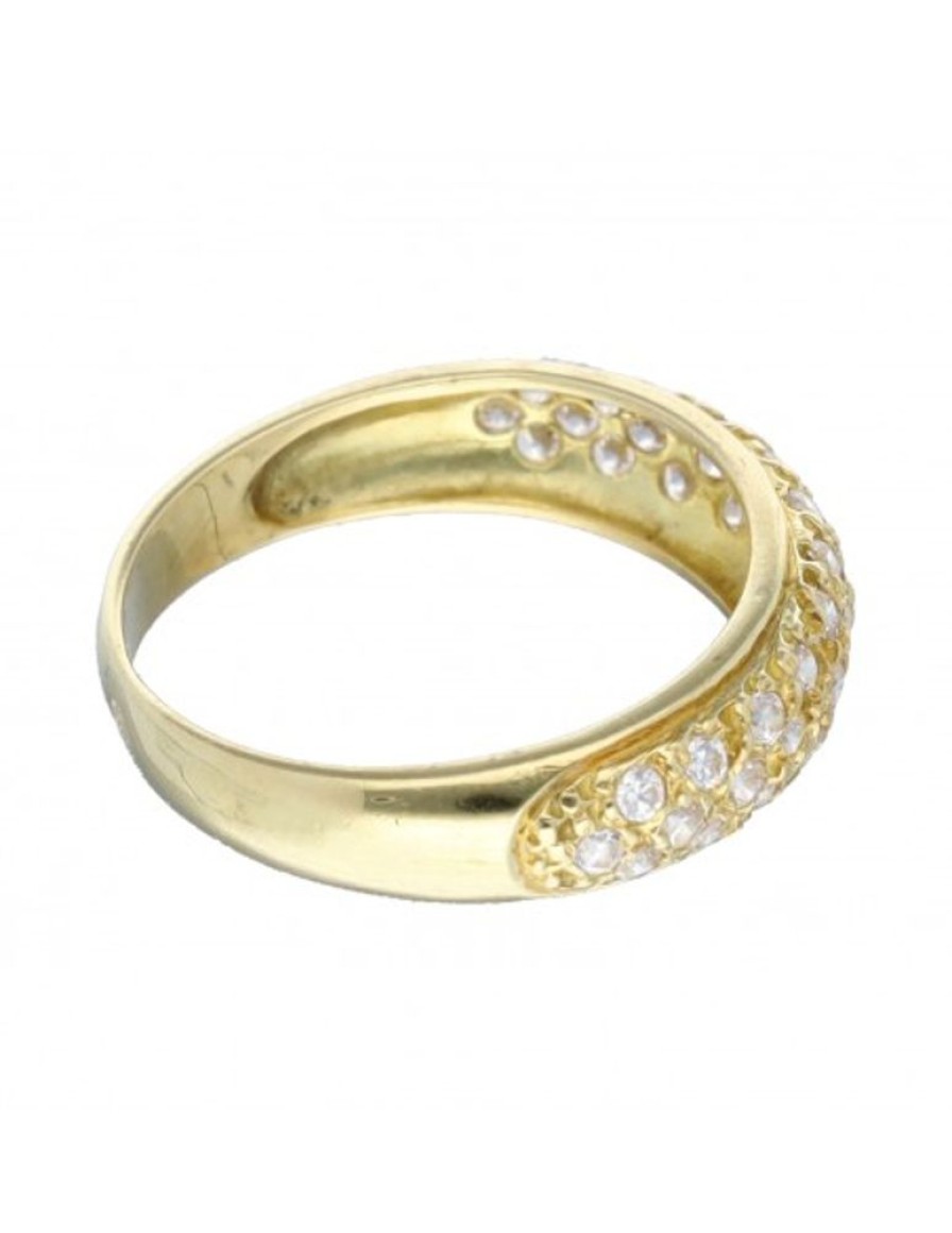 Anillos Goya Compro Oro | Anillo Con Zirconitas Oro Amarillo 18Kl