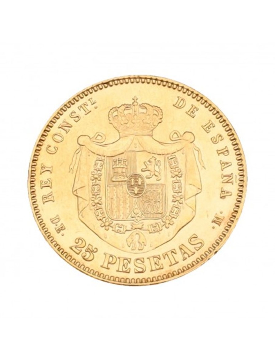 Oro Goya Compro Oro | Moneda Alfonso Xii 1876 Oro Amarillo 900 Mm