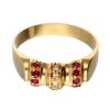 Anillos Goya Compro Oro | 18 Quilates Oro, Oro Amarillo - Anillo - 0.01 Ct Diamante - Rubies