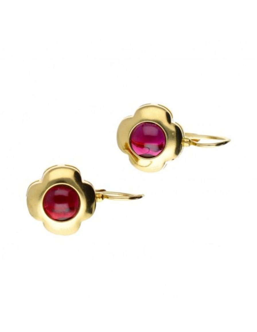 Pendientes Goya Compro Oro | Pendientes De Oro 18 Kl Granates