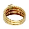 Anillos Goya Compro Oro | Anillo Ancho Con Zafiro, Esmeralda Y Rubie Oro Amarillo 18Kl