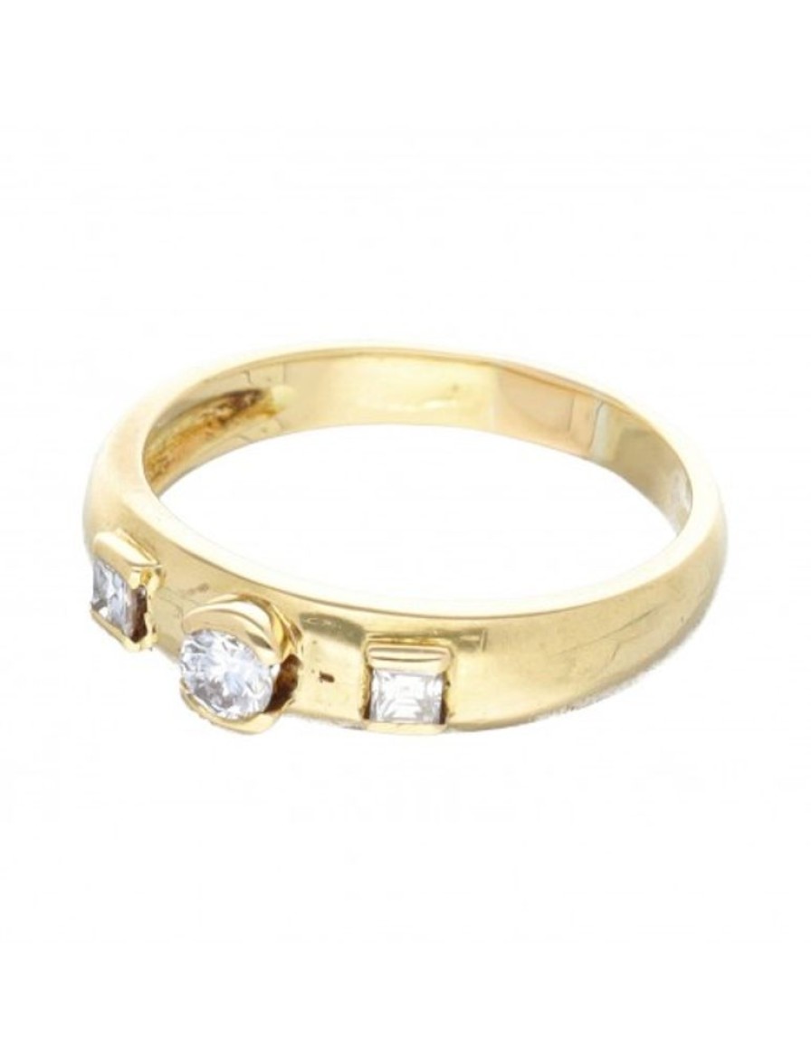 Anillos Goya Compro Oro | Anillo De Oro 18 Kl Con Diamantes