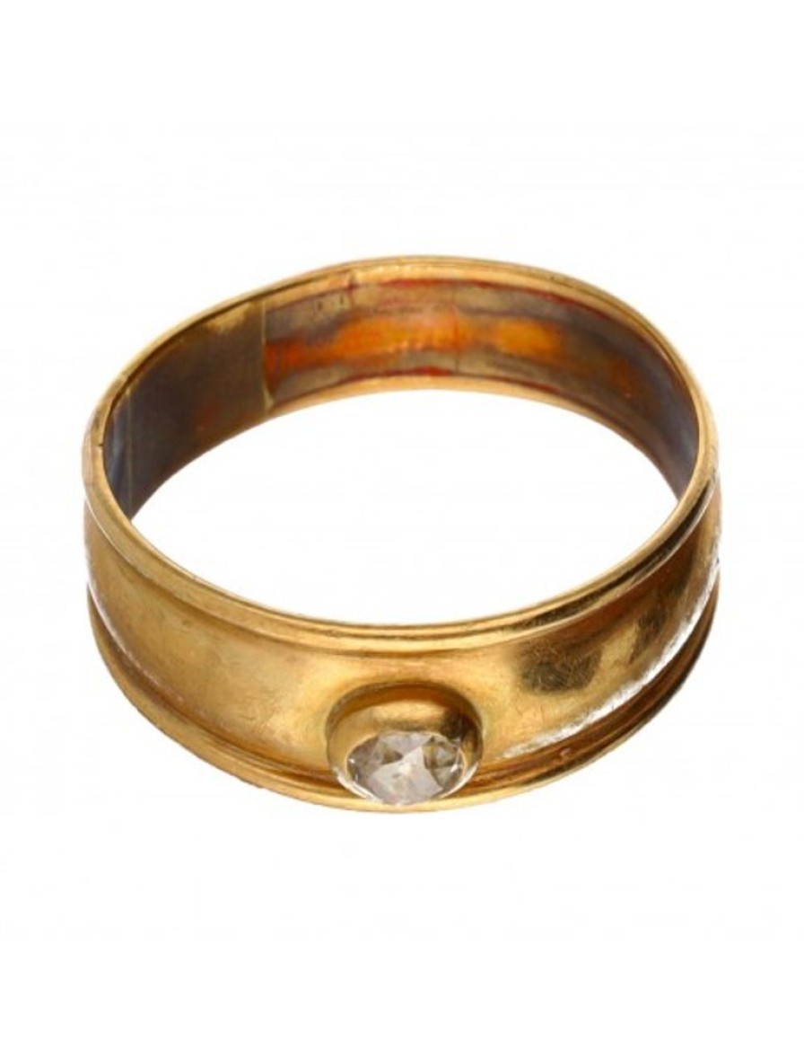 Anillos Goya Compro Oro | 18 Quilates Oro, Oro Amarillo - Anillo - 0.08 Ct Diamante