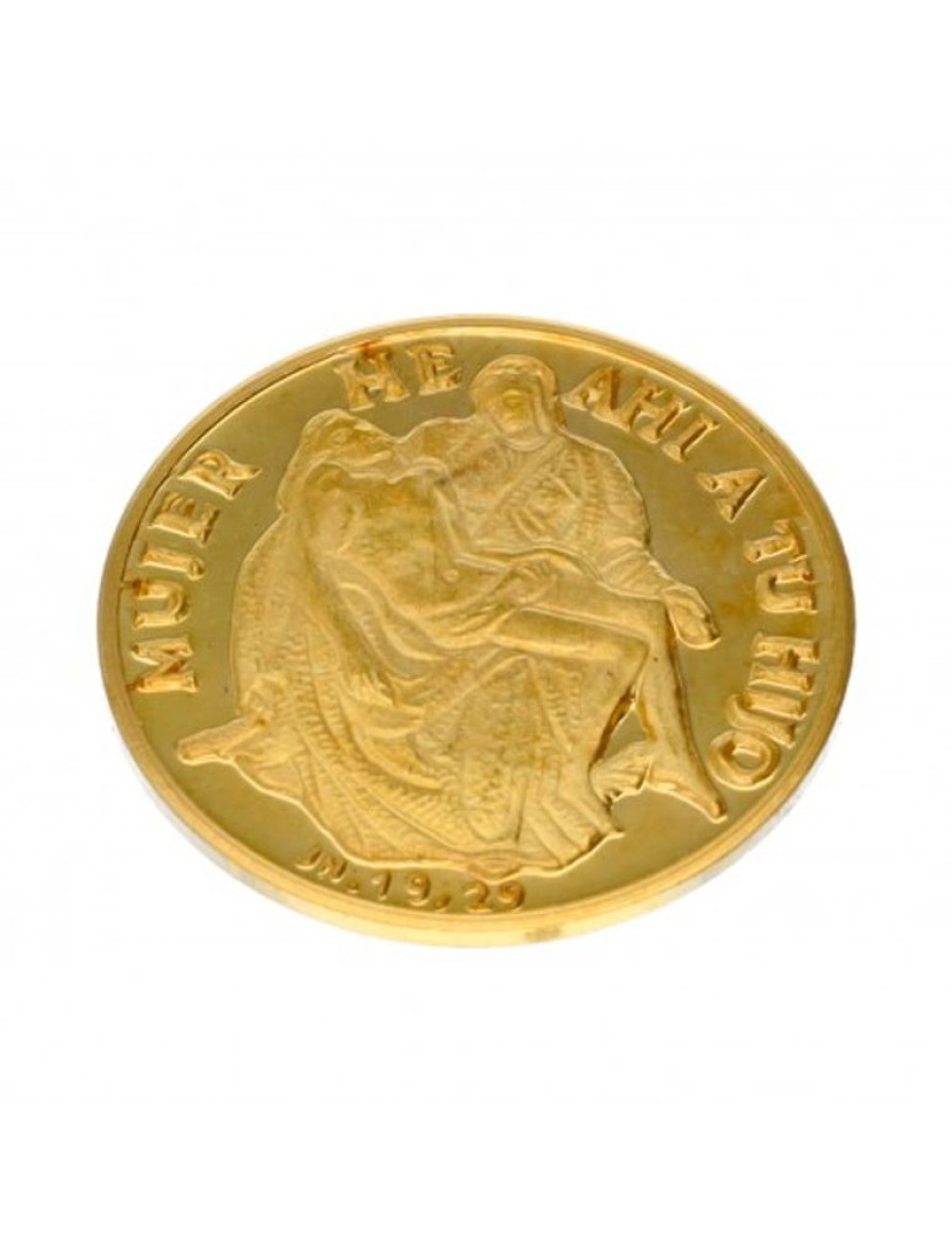 Oro Goya Compro Oro | Moneda Religiosa De Oro 22 Kl